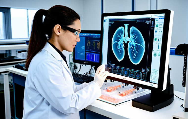 **Prompt for 3D Organ Printing:**
    A professional female scientist, fully clothed in a modest lab coat and safety glasses, meticulously observing a sophisticated 3D bioprinter in a clean, state-of-the-art biomedical laboratory. The printer is actively constructing a detailed, translucent human organ, such as a heart or kidney, from bio-ink. The lab environment is brightly lit, showcasing advanced scientific instruments and digital displays, conveying the precision and innovation of medical technology.
    safe for work, appropriate content, professional, perfect anatomy, correct proportions, natural pose, well-formed hands, proper finger count, natural body proportions, high resolution, realistic rendering, concept art.