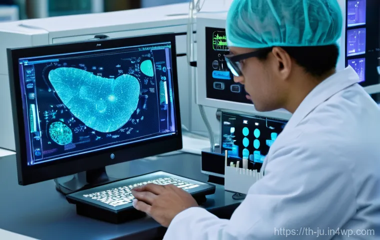 인공장기 개발의 산업화 과정 - **Prompt: "A serene and optimistic scene in a futuristic, brightly lit medical laboratory. A compass...