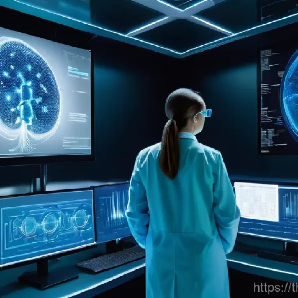 인공장기 개발에서의 데이터 활용 - Big Data as a Blueprint for Life**
    "A visually stunning, futuristic medical research lab. In the...