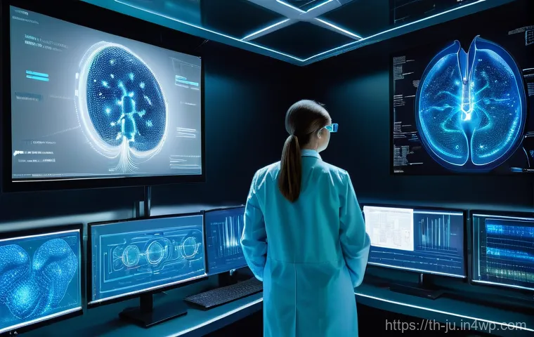 인공장기 개발에서의 데이터 활용 - Big Data as a Blueprint for Life**
    "A visually stunning, futuristic medical research lab. In the...