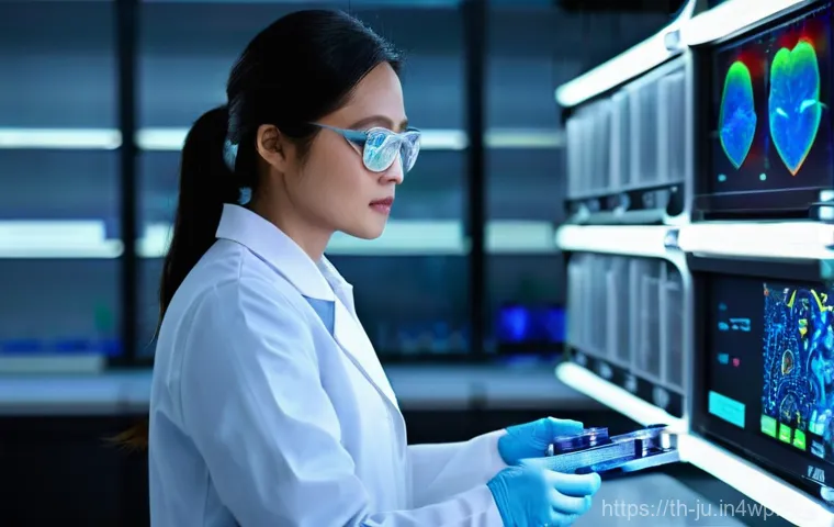 인공장기 개발에 있어서 여성의 역할 - **Prompt:** A highly detailed, realistic image of a brilliant Thai female scientist, mid-career, wit...